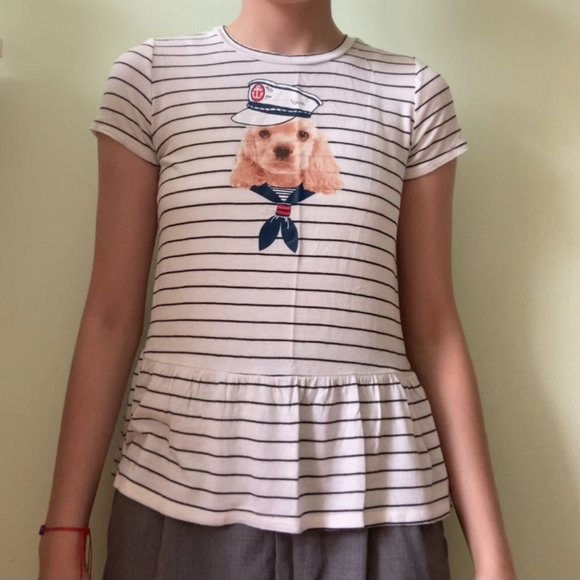 Monteau Girl's T-Shirt kids L size - Picture 1 of 4
